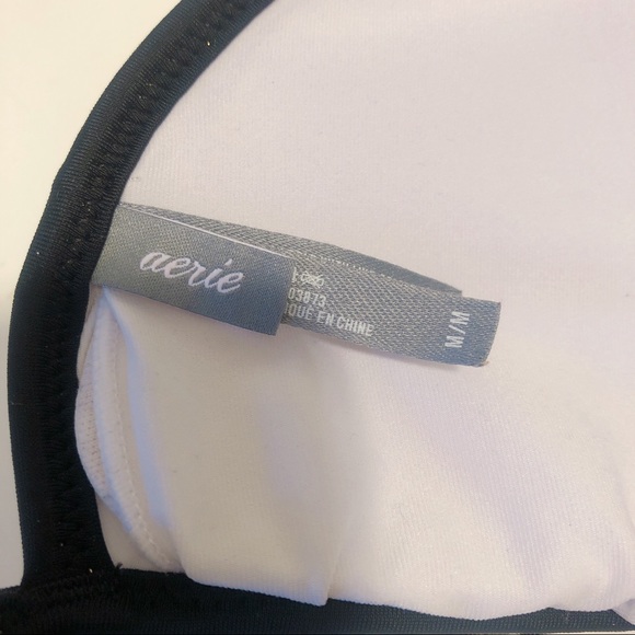 Aerie triangle Bikini top strappy back sz M - Picture 5 of 5